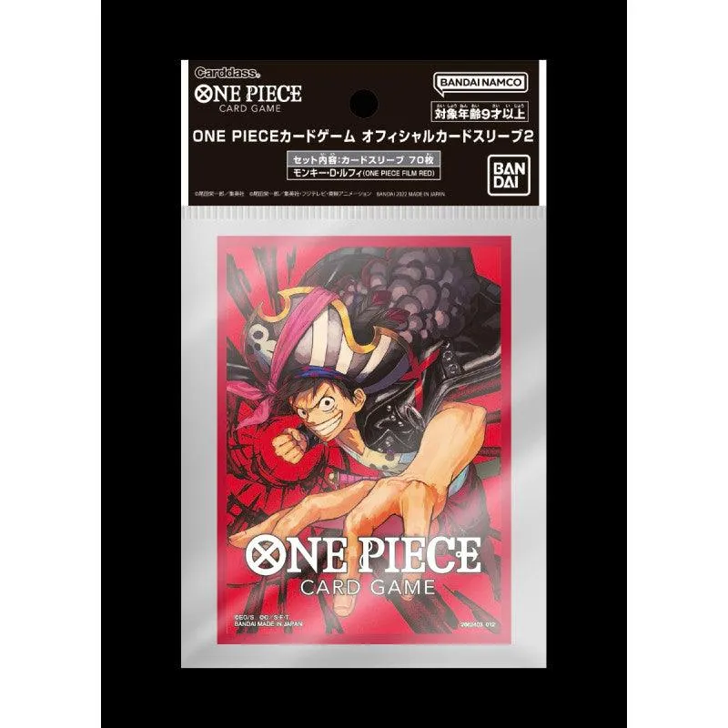 One Piece Card Game Official Sleeve Version 2 (Monkey D. Luffy)
