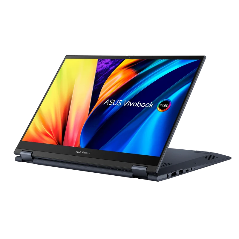 ASUS Vivobook S 14 FLIP OLED TN3402QA-KN090WS Laptop (Quiet Blue) | 14" 2.8K | Ryzen 7 5800H | 8GB DDR4 | 512 GB SSD | AMD Radeon Graphics | Windows 11 Home | MS Office H&S 2021 | Palmrest | ASUS Sleeve | Stylus Pen