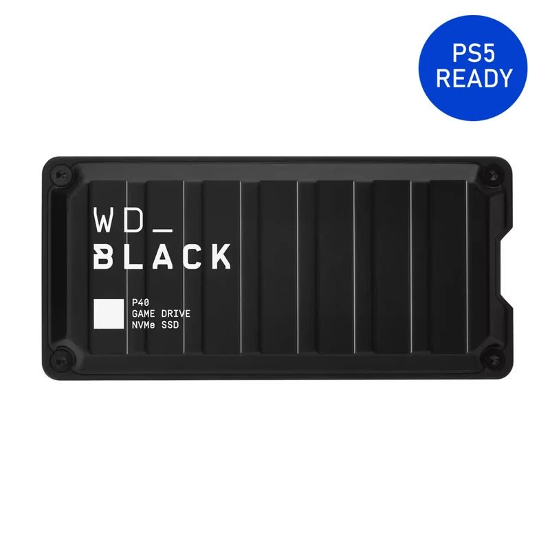 WD Black P40 2TB Portable Gaming External SSD Compatible With PS5/PS4/XBOX/PC (WDBAWY0020BBK-WESN)