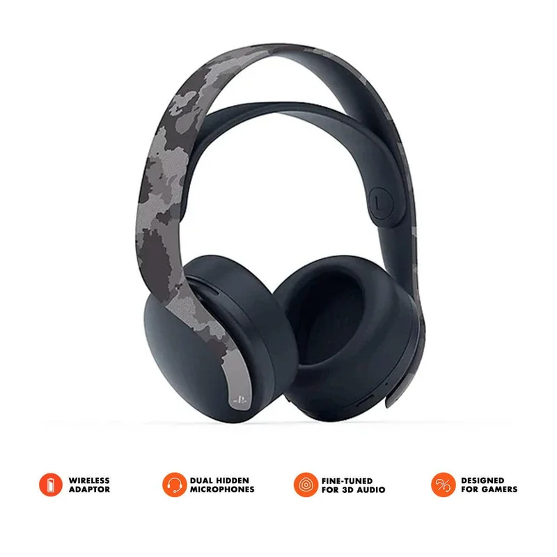 PS5 Pulse 3D Wireless Headset For PS5/PS4 (CFI-ZWH1 06) (Grey Camouflage) Asian