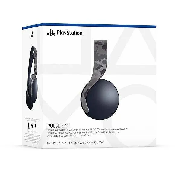 PS5 Pulse 3D Wireless Headset For PS5/PS4 (CFI-ZWH1 06) (Grey Camouflage) Asian