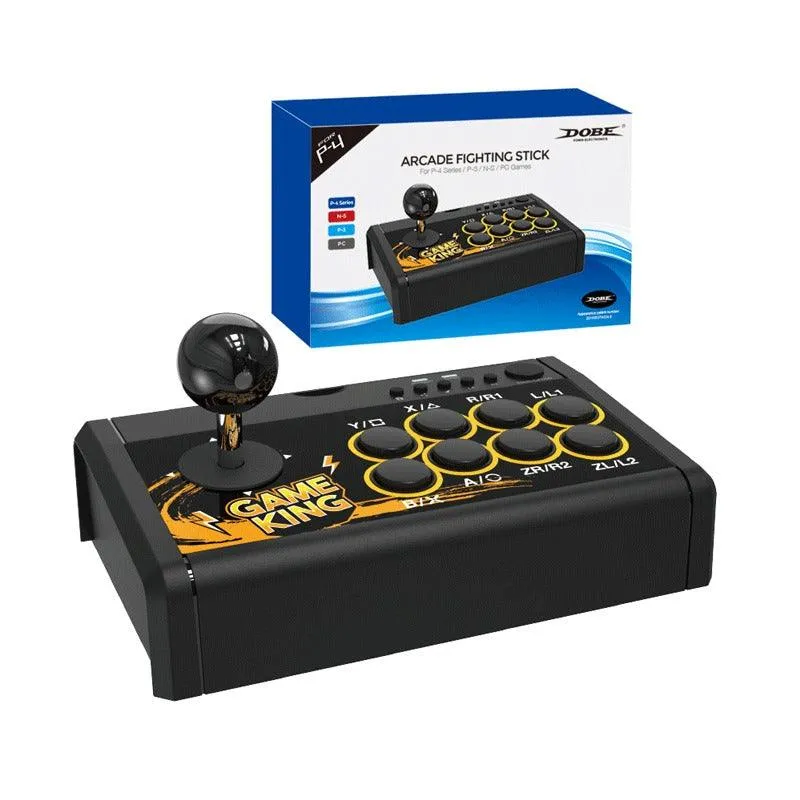 PS4 Dobe 4 IN 1 Arcade Fighting Stick For P-4 Series/P-3/N-S/PC Games TP4-19302