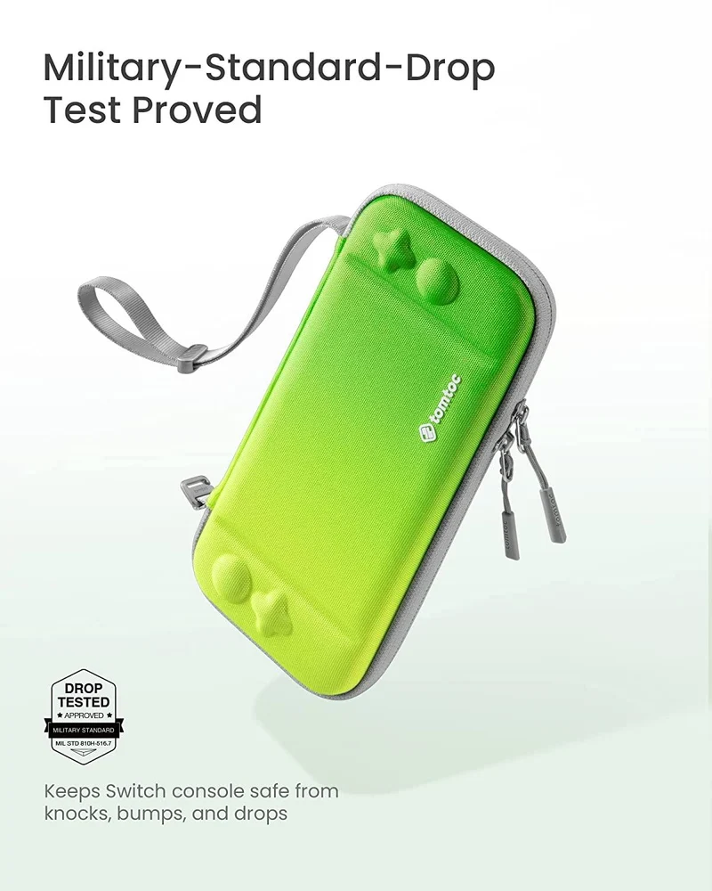 NSW Tomtoc Fancy Series 2 Slim Protective Case For N-Switch OLED / N-Switch (Neon Green) (A0531T1)
