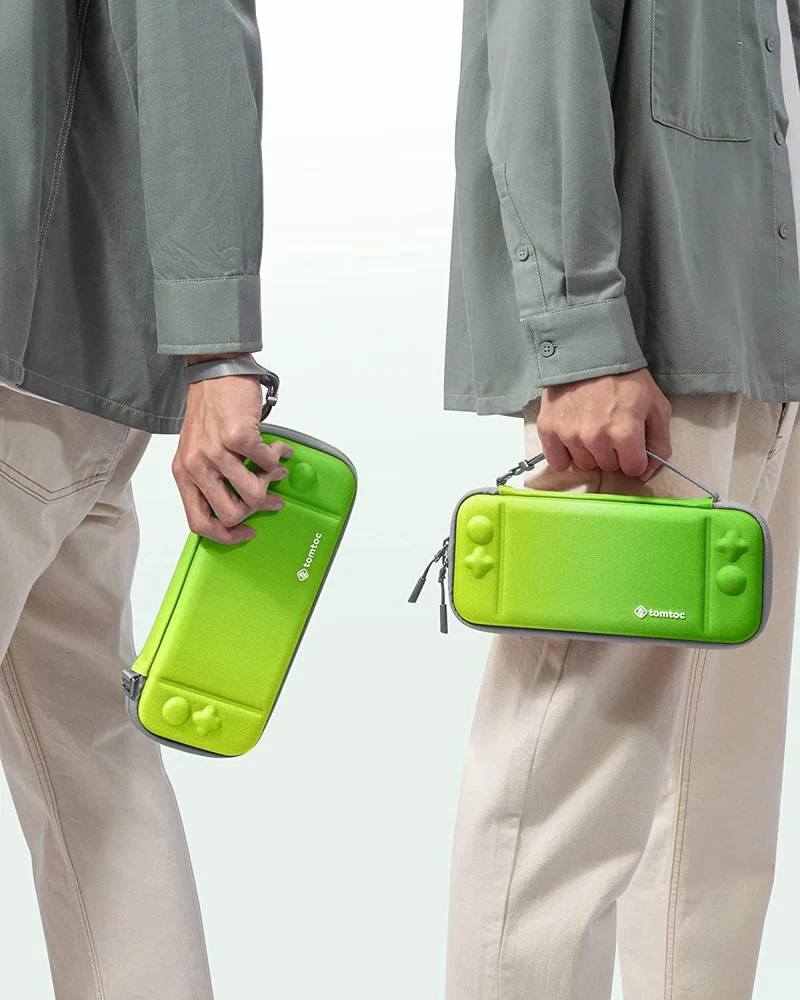 NSW Tomtoc Fancy Series 2 Slim Protective Case For N-Switch OLED / N-Switch (Neon Green) (A0531T1)