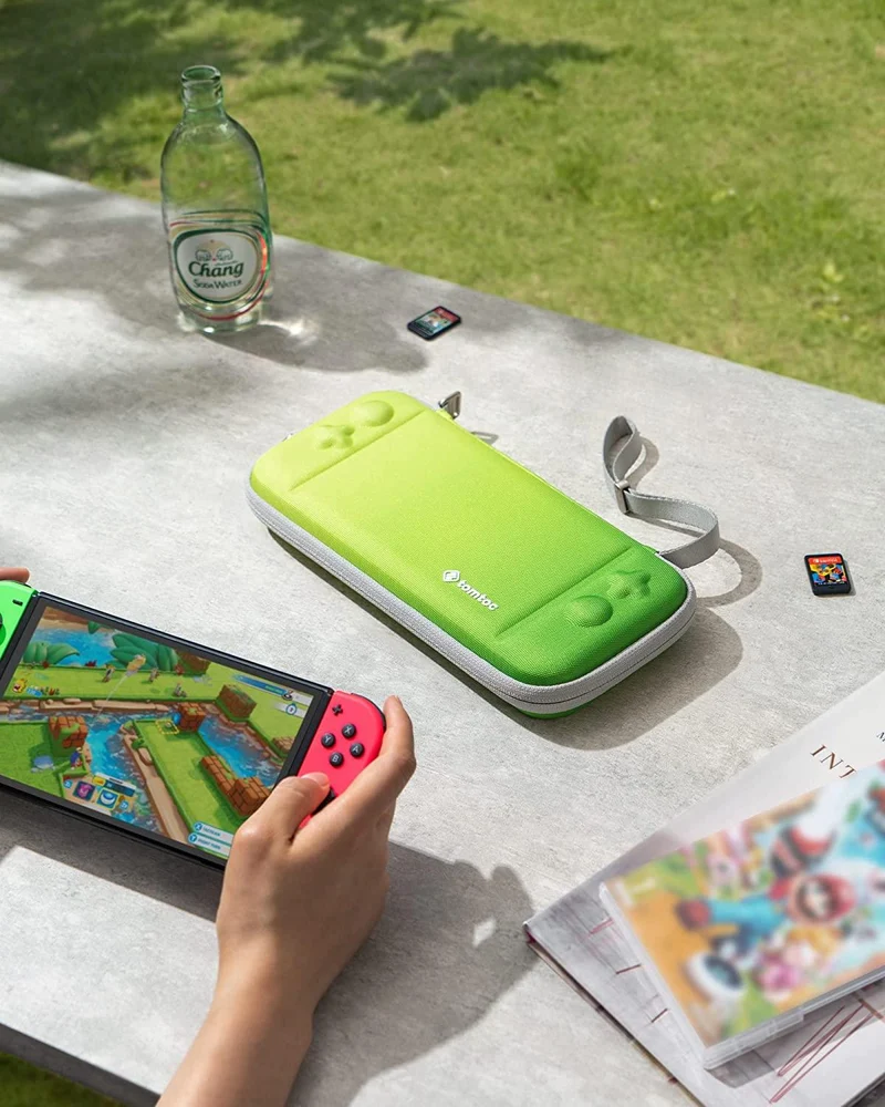 NSW Tomtoc Fancy Series 2 Slim Protective Case For N-Switch OLED / N-Switch (Neon Green) (A0531T1)