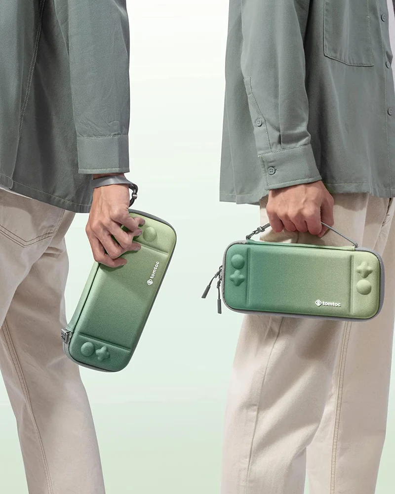 NSW Tomtoc Fancy Series 2 Slim Protective Case For N-Switch OLED / N-Switch (Matcha Green) (A0531T2)