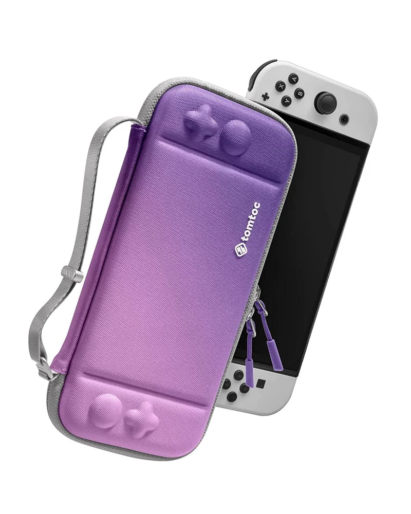 NSW Tomtoc Fancy Series 2 Slim Protective Case For N-Switch OLED / N-Switch (Iris Purple) (A0531V1)