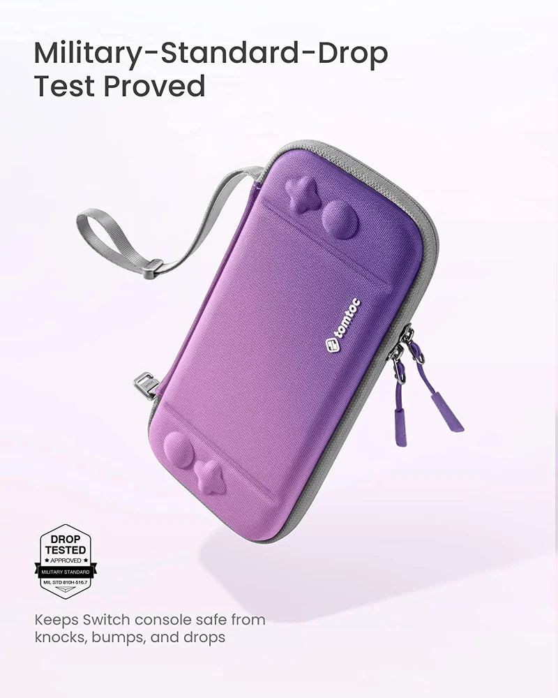 NSW Tomtoc Fancy Series 2 Slim Protective Case For N-Switch OLED / N-Switch (Iris Purple) (A0531V1)