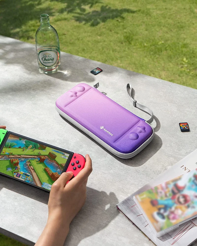 NSW Tomtoc Fancy Series 2 Slim Protective Case For N-Switch OLED / N-Switch (Iris Purple) (A0531V1)
