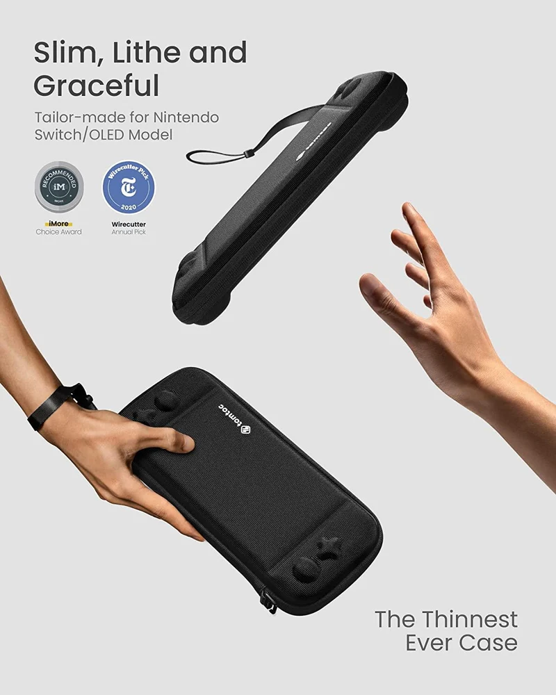 NSW Tomtoc Fancy Series 2 Slim Protective Case For N-Switch OLED / N-Switch (Black) (A0531D1)