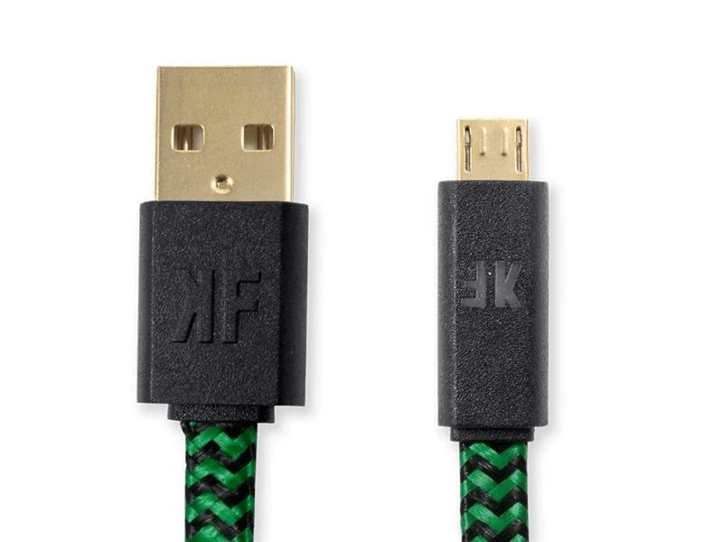 Kontrolfreek 12ft/3.6m Usb 2.0 Gaming Cable Green And Black (4300)