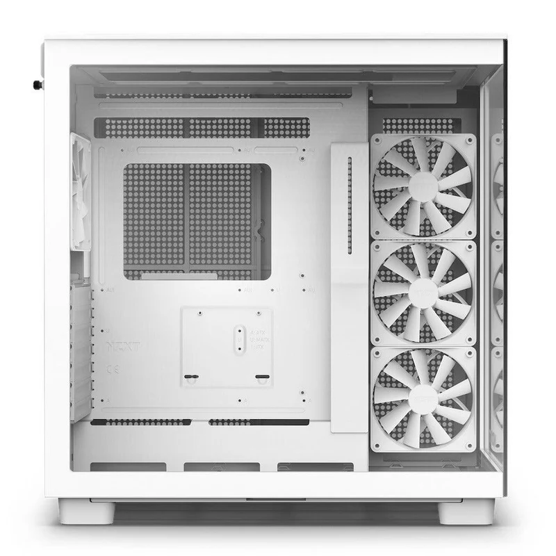 NZXT H9 Flow Dual-Chamber Mid-Tower Airflow Case (Matte White) (CM-H91FW-01)