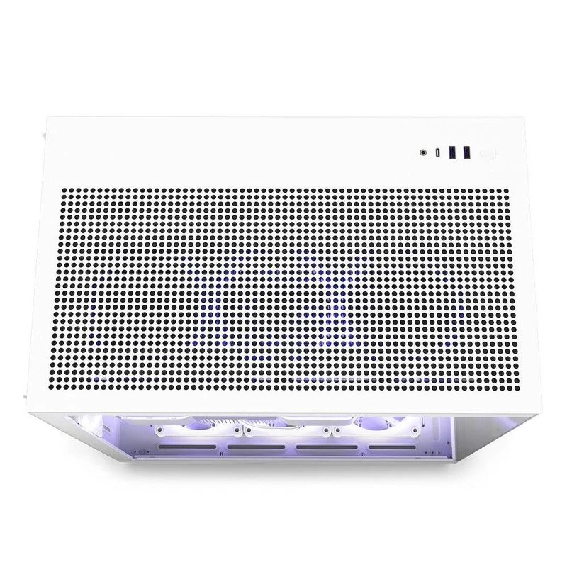 NZXT H9 Flow Dual-Chamber Mid-Tower Airflow Case (Matte White) (CM-H91FW-01)
