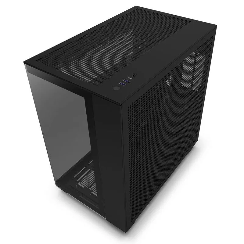 NZXT H9 Flow Dual-Chamber Mid-Tower AirFlow Case (Matte Black) (CM-H91FB-01)