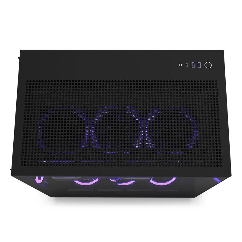 NZXT H9 Flow Dual-Chamber Mid-Tower AirFlow Case (Matte Black) (CM-H91FB-01)