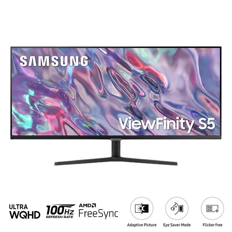 Samsung Viewfinity S5 LS34C500GAEXXP 34" 100Hz Ultra WQHD HDR10 Monitor w/ AMD Freesync