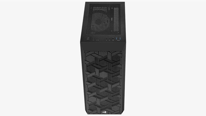 Aerocool Hive-G-BK-V1 ARGB Mid-Tower Case (Black)