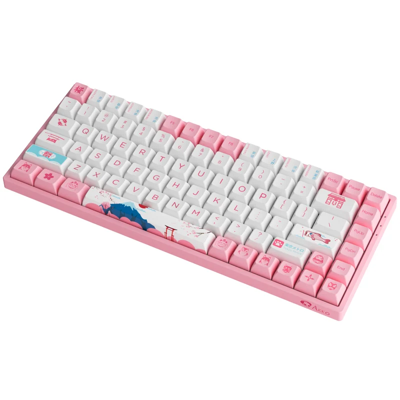 AKKO World Tour Tokyo R2 3084B Plus Hot-Swappable Multi-Mode RGB Mechanical Keyboard (AKKO CS Jelly Purple)