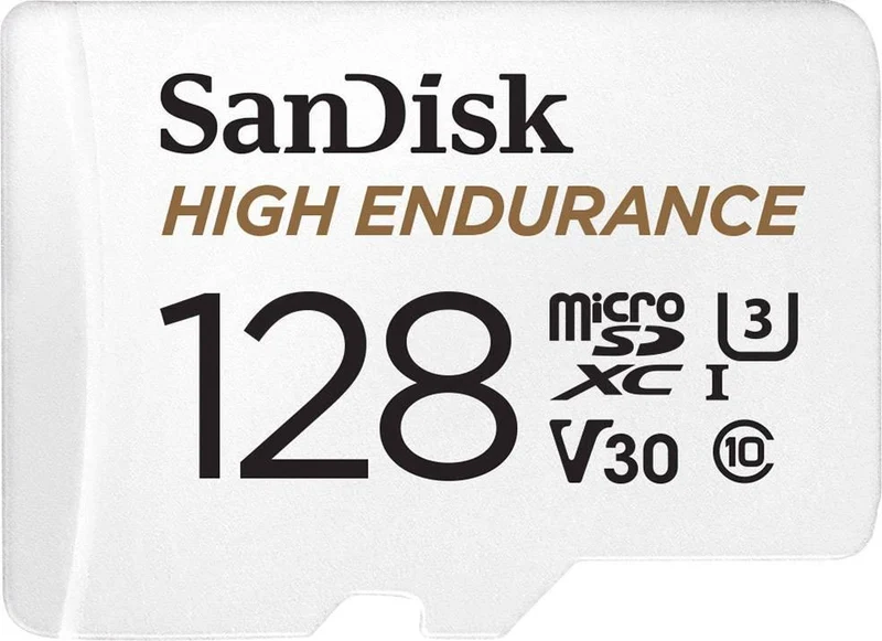 Sandisk High Endurance 128GB MicroSDXC Card With Adapter For Dash Cams & Home Security Cameras