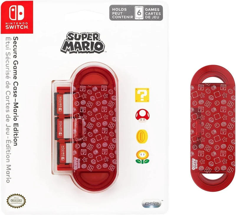NSW PDP Secure Game Case Mario Edition 6 Cartridges (500-032)