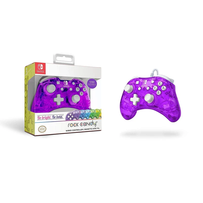 NSW PDP Rock Candy Wired Controller Cosmo Berry (500-181-PR)