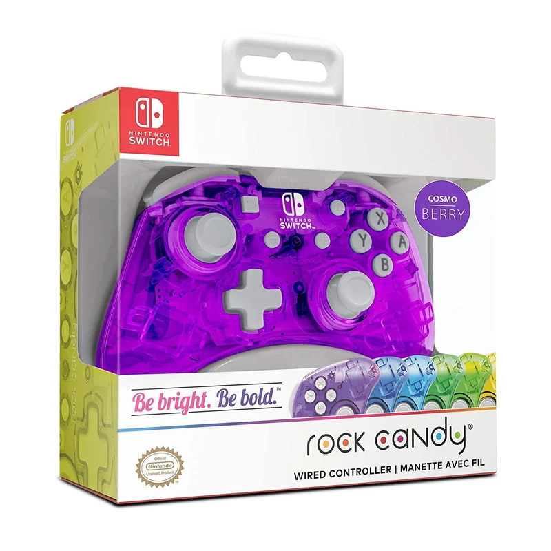 NSW PDP Rock Candy Wired Controller Cosmo Berry (500-181-PR)