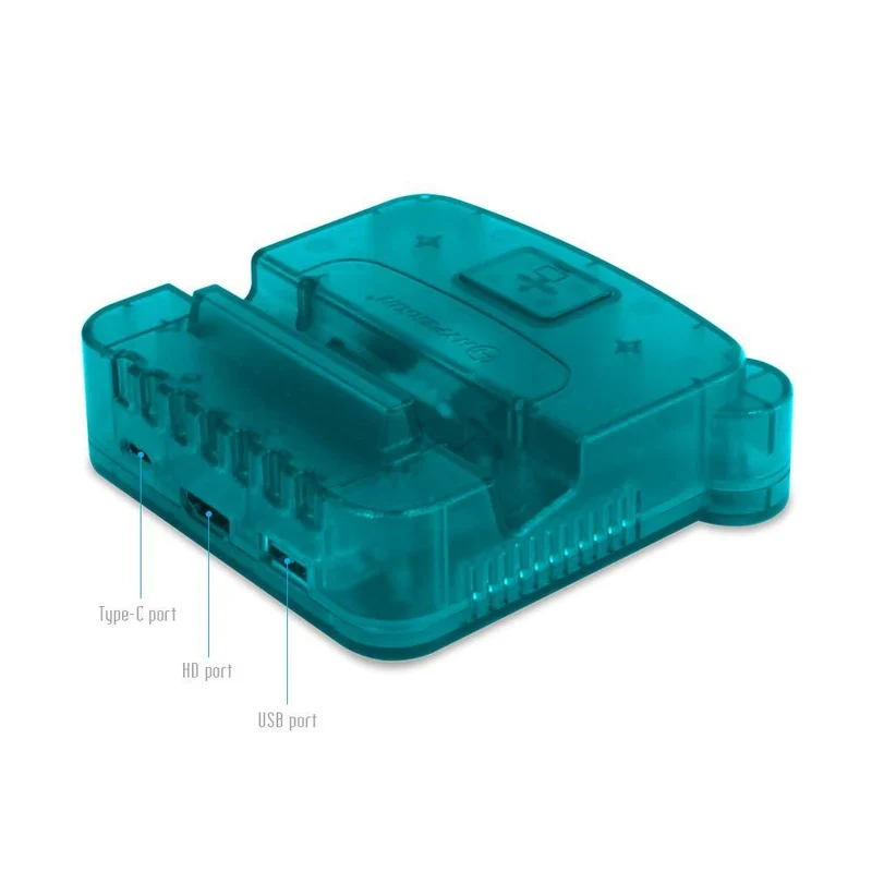 NSW Hyperkin Retron S64 Console Dock For Switch Translucent Blue (M07390-TQ)