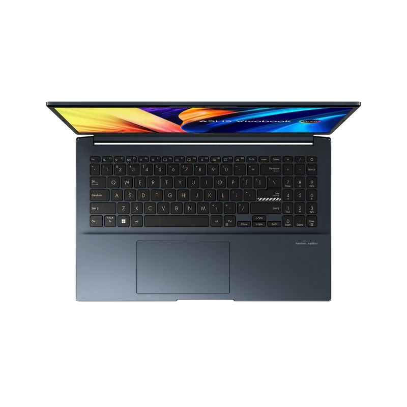 Asus Vivobook Pro 15 OLED M6500QE-MA013WS Laptop (Quiet Blue) | 15.6" 2.8K | Ryzen™ 7 5800H | 16GB DDR4 | 512 GB SSD | RTX™ 3050 Ti | Windows 11 Home | MS Office Home & Student 2021 | ASUS BP1504 Casual Backpack