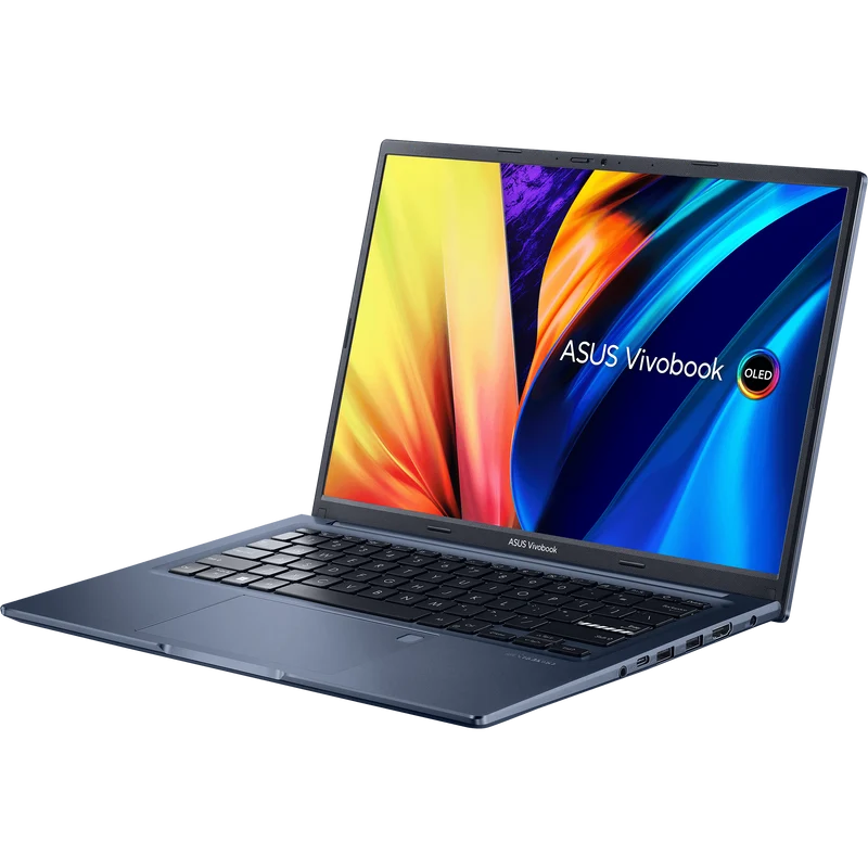 Asus Vivobook 14X OLED X1403ZA-KM116WS Laptop (Quiet Blue) | 14" 2.8K | i5-12500H | 8 GB RAM DDR4 | 512 GB SSD | Intel UHD Graphics | Windows 11 Home | MS Office Home & Student 2021 | Asus BP1504 Casual Backpack