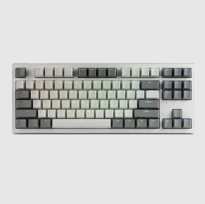 Tecware Phantom+ Elite 87-Keys RGB Wireless/Wired White Mechanical Keyboard (Pre-Lubed Wraith Pink Linear Switches)