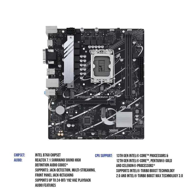 Asus Prime B760M-K D4 Motherboard