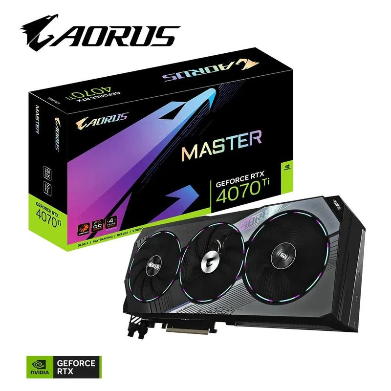 Gigabyte Aorus GeForce RTX 4070 Ti Master 12G GDDR6X Graphics Card