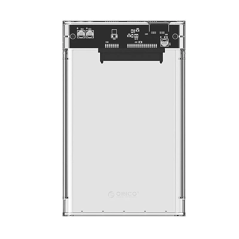 Orico 2.5 Inch USB 3.0 Hard Drive Enclosure (Transparent) (2139U3)