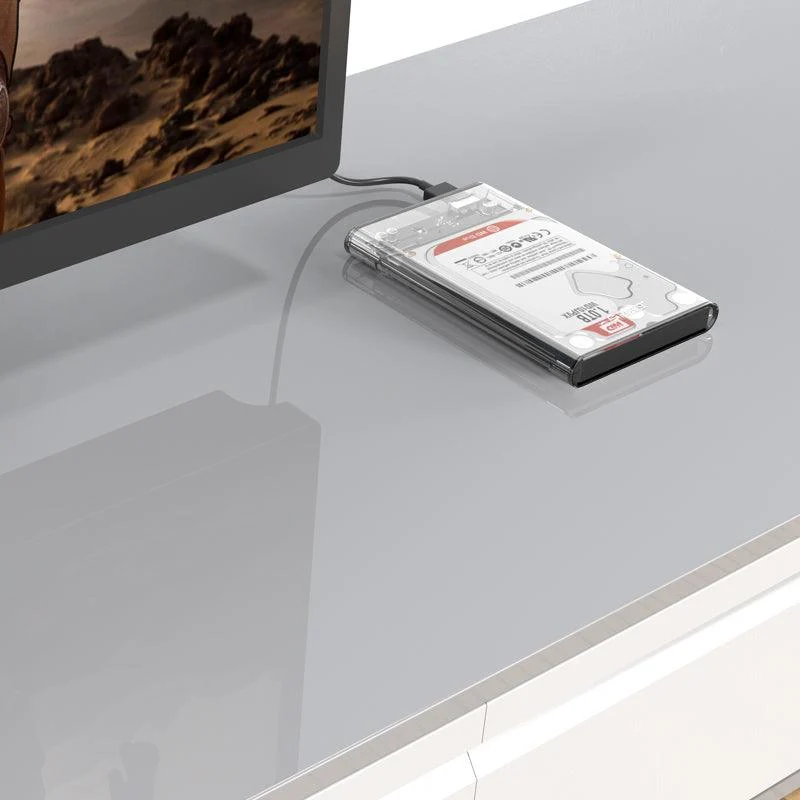 Orico 2.5 Inch USB 3.0 Hard Drive Enclosure (Transparent) (2139U3)