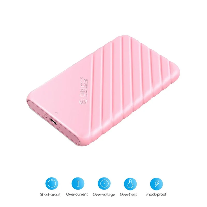Orico 25PW1-C3 2.5 Inch USB 3.1 Gen1 Type-C Hard Drive Enclosure (Pink)