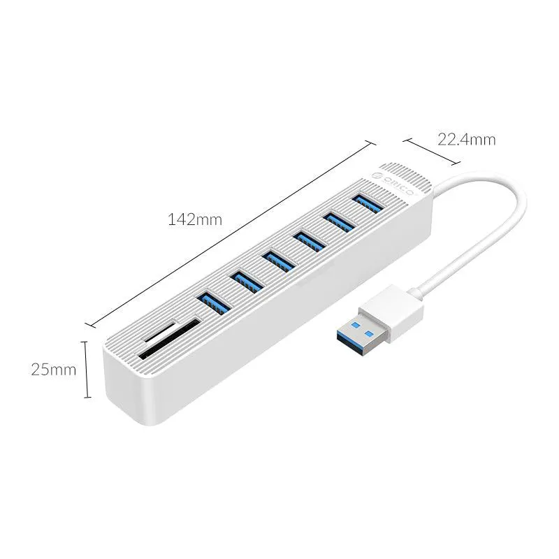 Orico 6-Port USB Hub With Card Reader (TWU32-6AST)