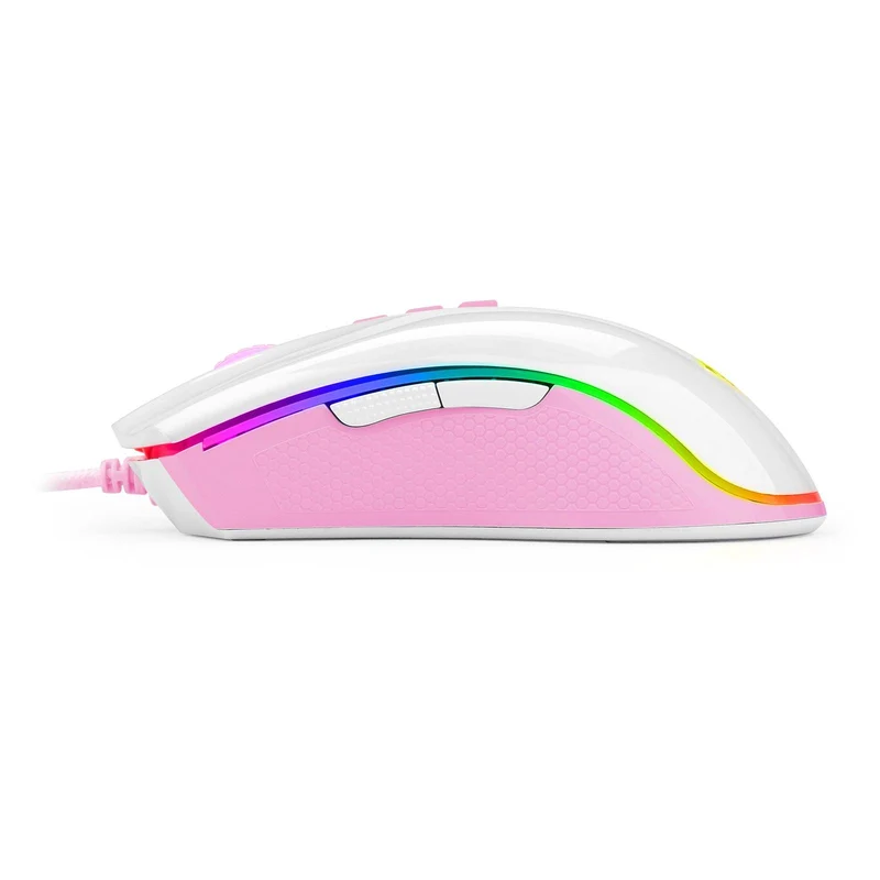 Redragon Cobra Gaming Mouse (White/Pink) (M711WP)