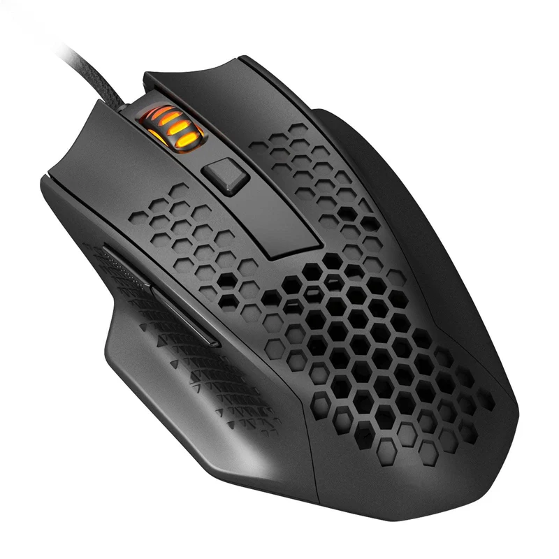 Redragon Bomber Lightweight Honeycomb Gaming Mouse (Black) (M722)