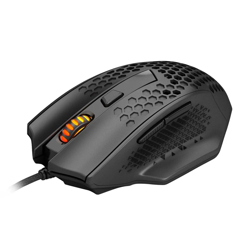 Redragon Bomber Lightweight Honeycomb Gaming Mouse (Black) (M722)