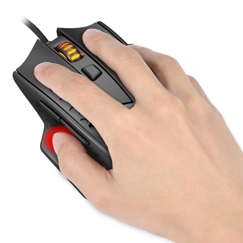 Redragon Bomber Lightweight Honeycomb Gaming Mouse (Black) (M722)