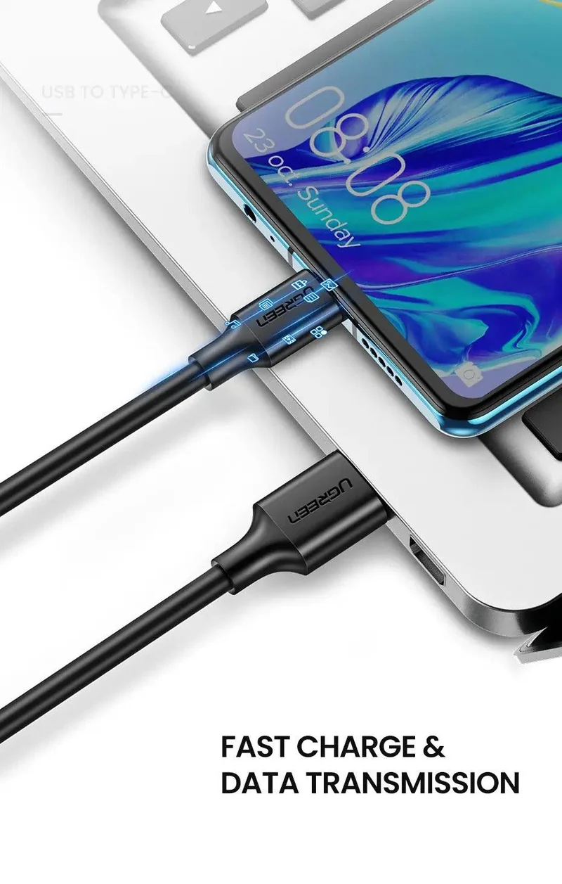 UGREEN USB 3.0 A Male To Type-C Male Cable Nickel Plating 0.5M (US184/20881)