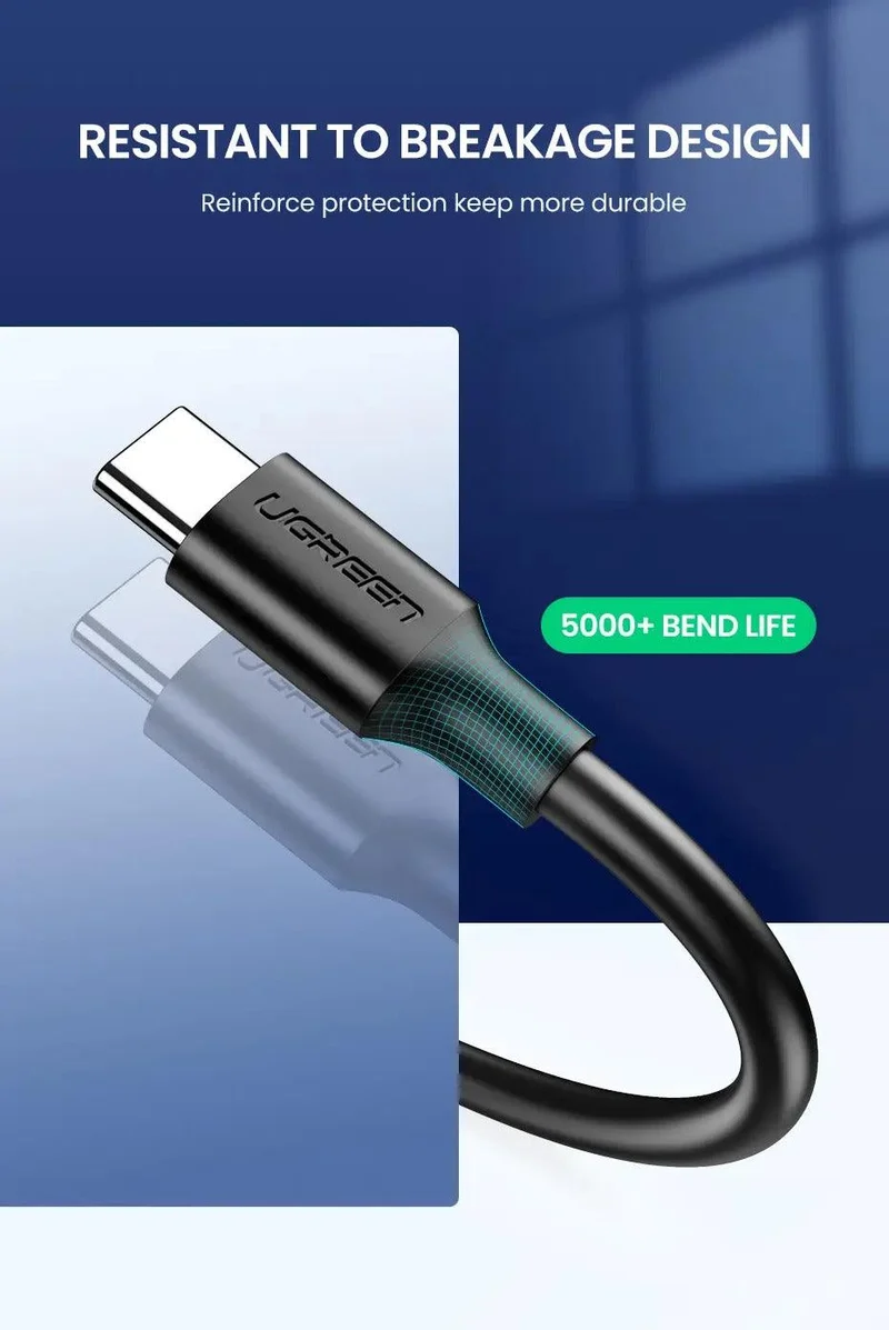 UGREEN USB 3.0 A Male To Type-C Male Cable Nickel Plating 0.5M (US184/20881)
