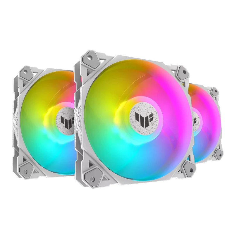 ASUS TUF Gaming TF120 ARGB Fan - Triple Pack With ARGB Controller (White)