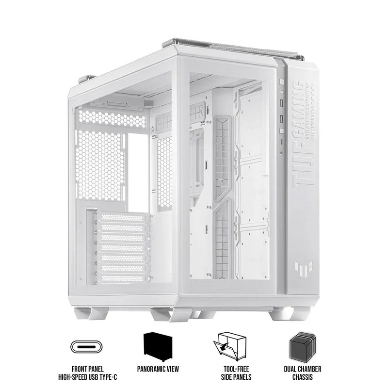 ASUS TUF GT502 PC Gaming Case (White)