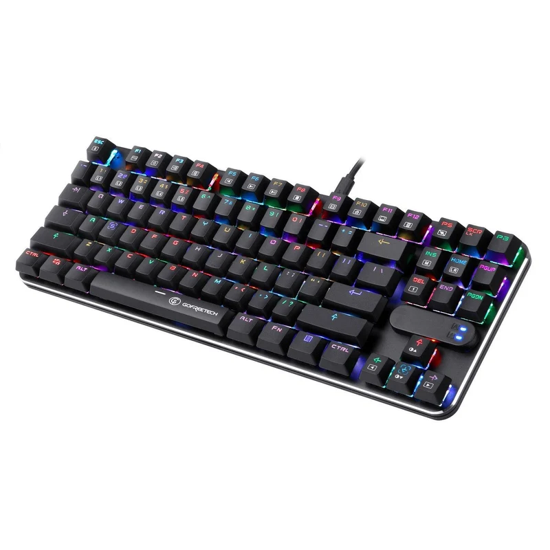 Gofreetech MK600 87-KEYS RGB Mechanical Gaming Keyboard (Brown Switch) + GFT M006 Wireless Optical Mouse Bundle