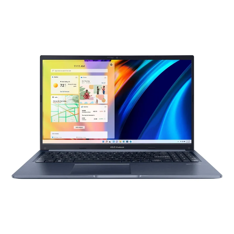 Asus Vivobook 15 X1502ZA-BQ167WS Laptop (Quiet Blue) | 15.6" FHD | i7-1260P | 8GB DDR4 | 512 GB SSD | Intel® UHD Graphics | Windows 11 Home | MS Office Home & Student 2021 | Asus BP1504 Casual Backpack