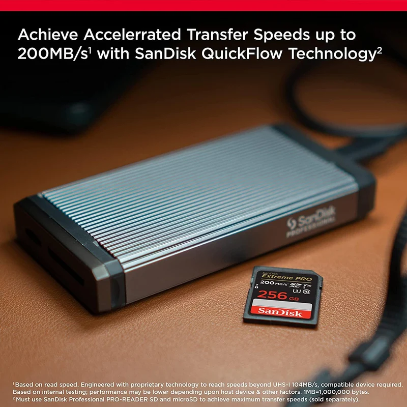 Sandisk Extreme Pro 256GB 200MB/S UHS-1 MICROSDXC Card (SDSDXXD-256G-GN4IN)