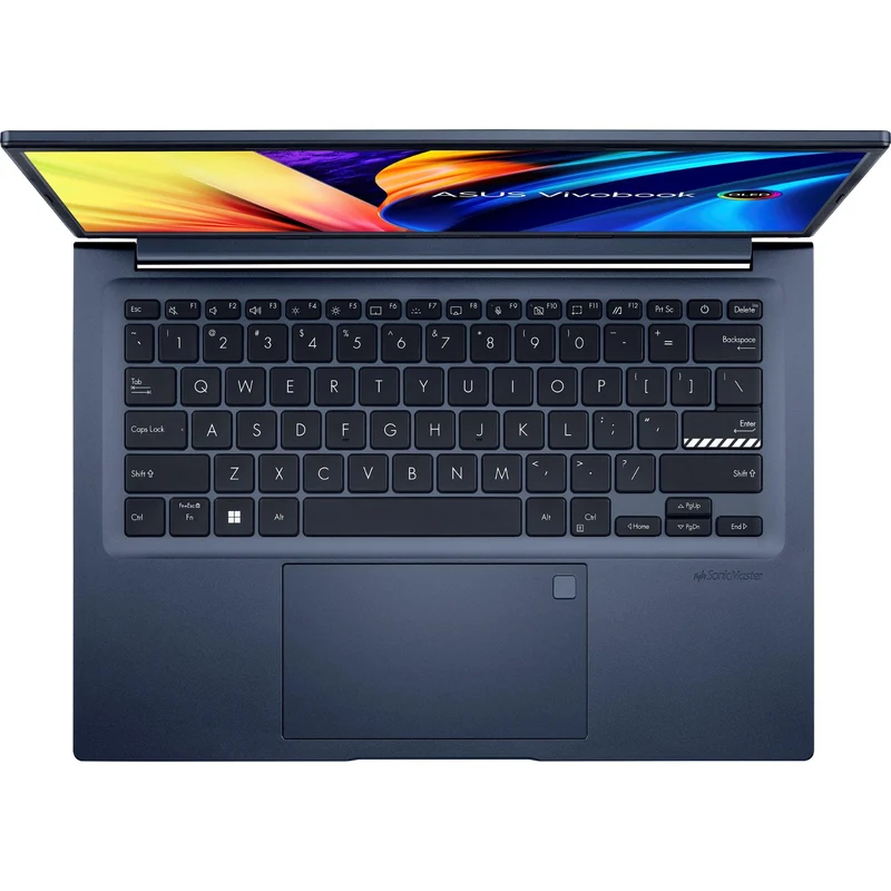 Asus Vivobook 14X OLED M1403QA-LY501WS Laptop (Quiet Blue) | 14" 1920 x 1200 | Ryzen 5 5600H | 8 GB RAM DDR4 | 512 GB SSD | AMD Radeon Vega 7 | Windows 11 Home | MS Office Home & Student 2021 | Asus BP1504 Casual Backpack