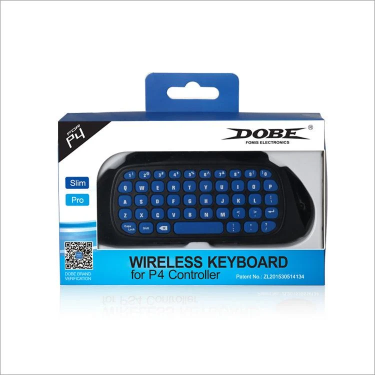 PS4 Wireless Keyboard for PS4 Controller (Dobe) (Blue/Black) TP4-022
