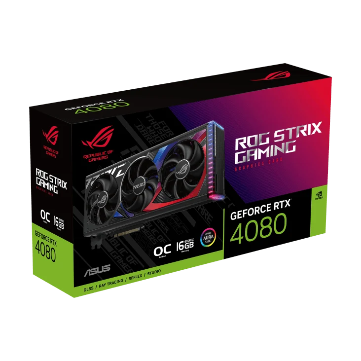 ASUS ROG Strix GeForce RTX 4080 O16G Gaming Graphics Card